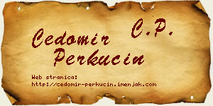 Čedomir Perkučin vizit kartica